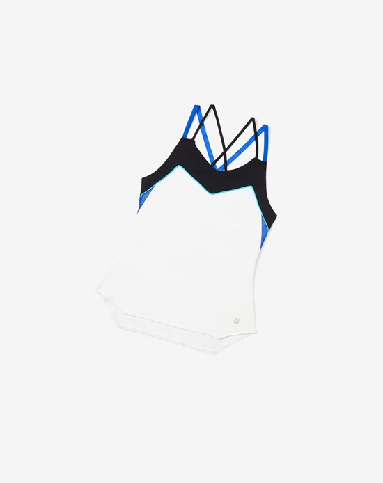 Fila Celestial Point Cami Tank Blancas Negras Azules | 01PHQAITX