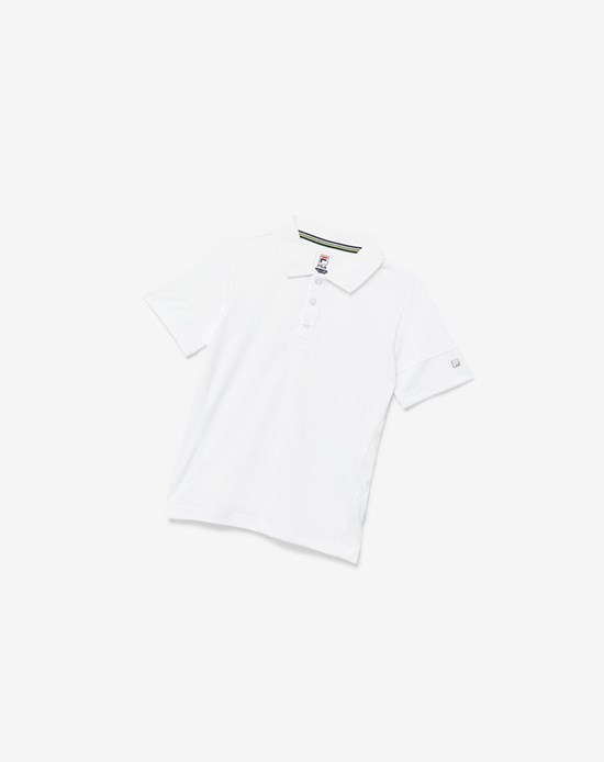 Fila Core Tenis Polo Blancas | 82GPQIOJM