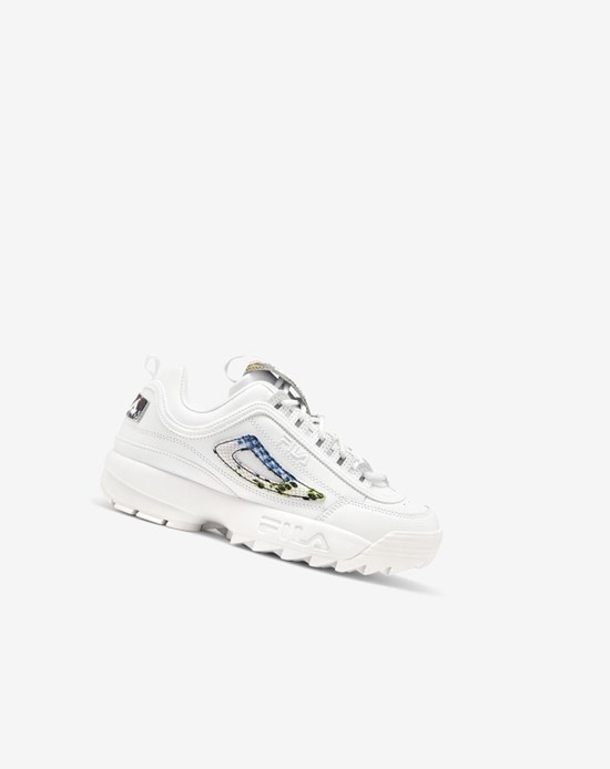 Fila Disruptor 2 Snake Sneakers Blancas Blancas | 42VNQBHOP