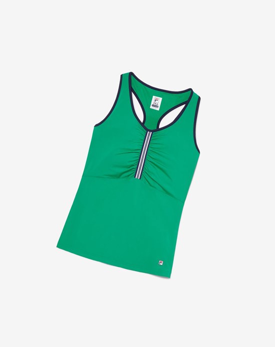 Fila Heritage Racerback Tank Verde Azul Marino | 32XIDWHUK