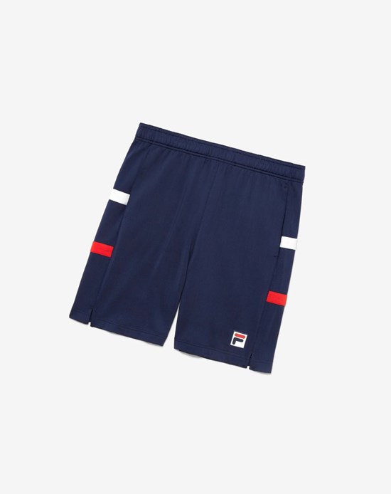 Fila Heritage Tenis Corta Azul Marino Rojas Blancas | 60MPCKGIL