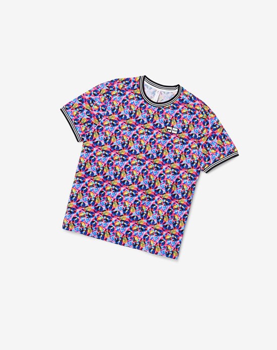 Fila Msgm X Fila Multi Colored Crew Rosas | 37EYQJVTD