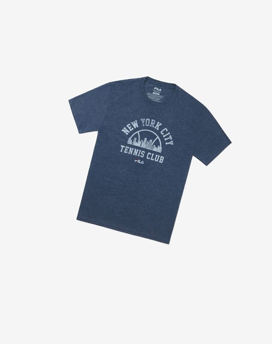 Fila Nyc Vintage Club Tee Azul Marino | 87QAEFPMB