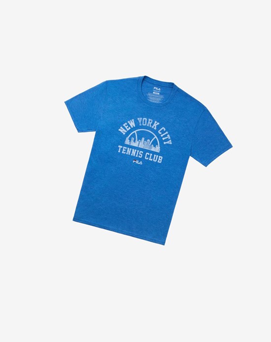 Fila Nyc Vintage Club Tee Azul Real | 61XJKFCLT