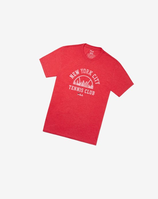 Fila Nyc Vintage Club Tee Rojas | 62PLXCBUK
