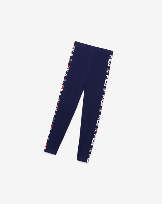 Fila Parma Legging Blancas Rojas | 08JQFNZOM
