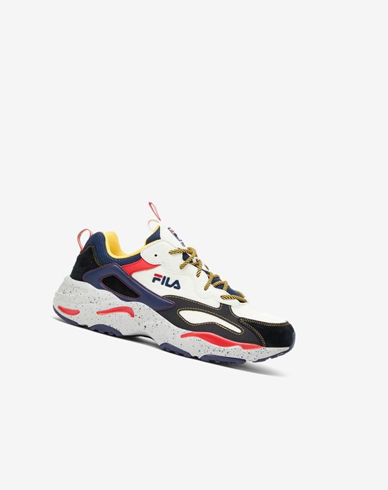 Fila Ray Tracer Sneakers Azul Marino Plateadas Negras | 95LMGUNQK
