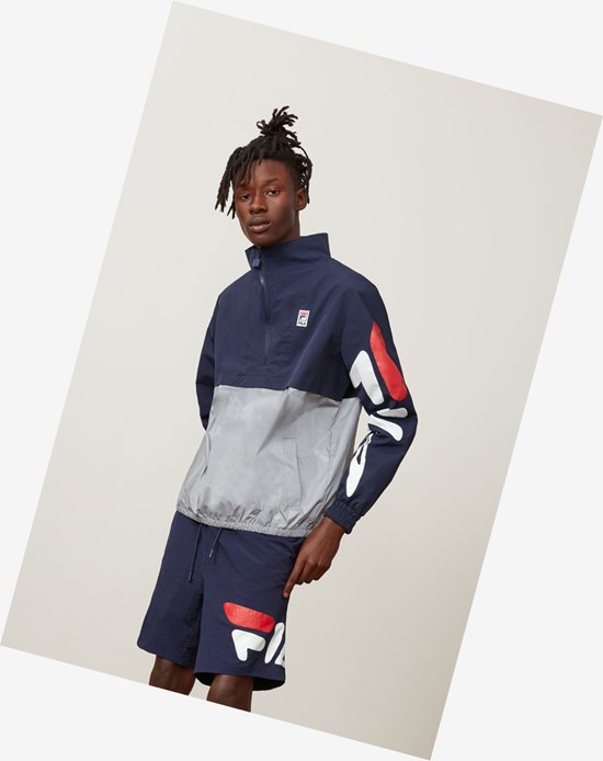 Fila Reece Color-block Zip Peac/Slvr | 17EOAKSCU