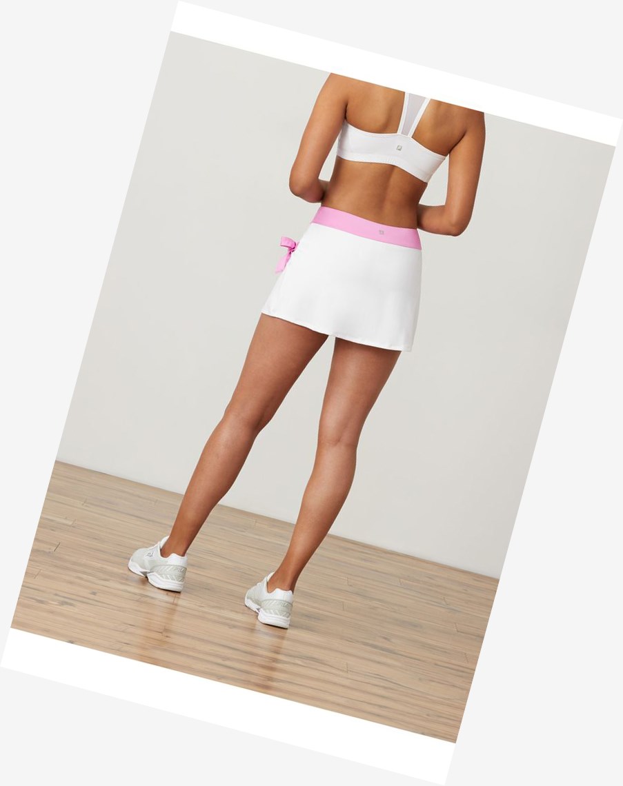 Fila 30 Love Side Tie Skort Wht/Cycl | 04TXALCVE