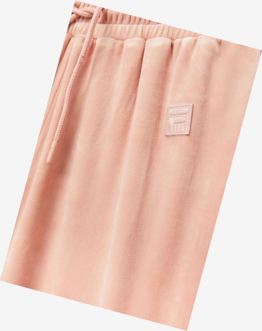 Fila Amrita Velour Pant Rosas | 69UNHALZI