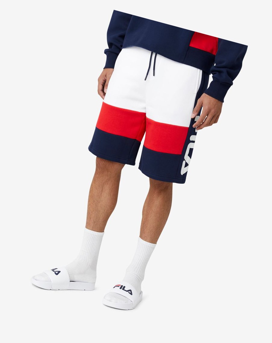 Fila Ansel Corta Blancas Rojas | 20XYDRTNW