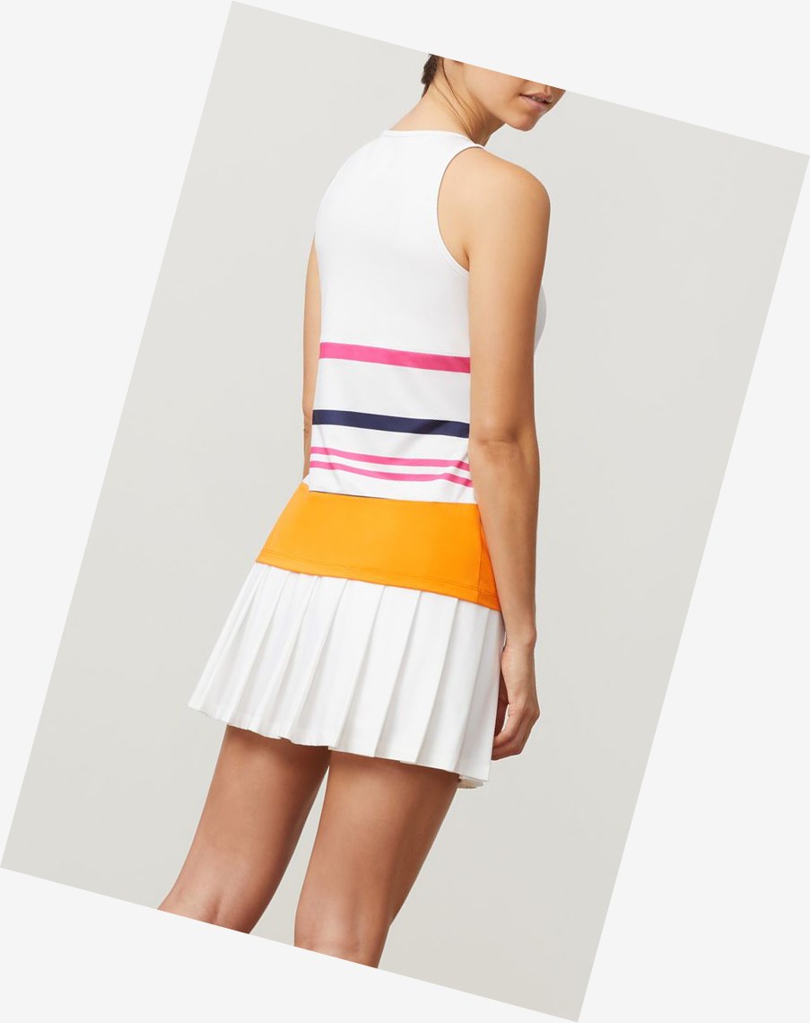 Fila Awning Full Coverage Tank Wht/Wht/Orpl | 24WIKYTHB