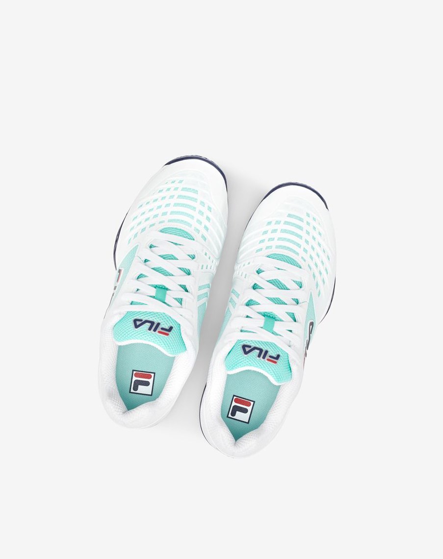 Fila Axilus 2 Energized Tenis Shoes Blancas Azul Marino | 75FQOWXYN