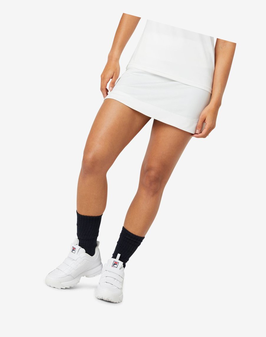 Fila Back Court A-line Skirt Blancas | 20XFVWCIG