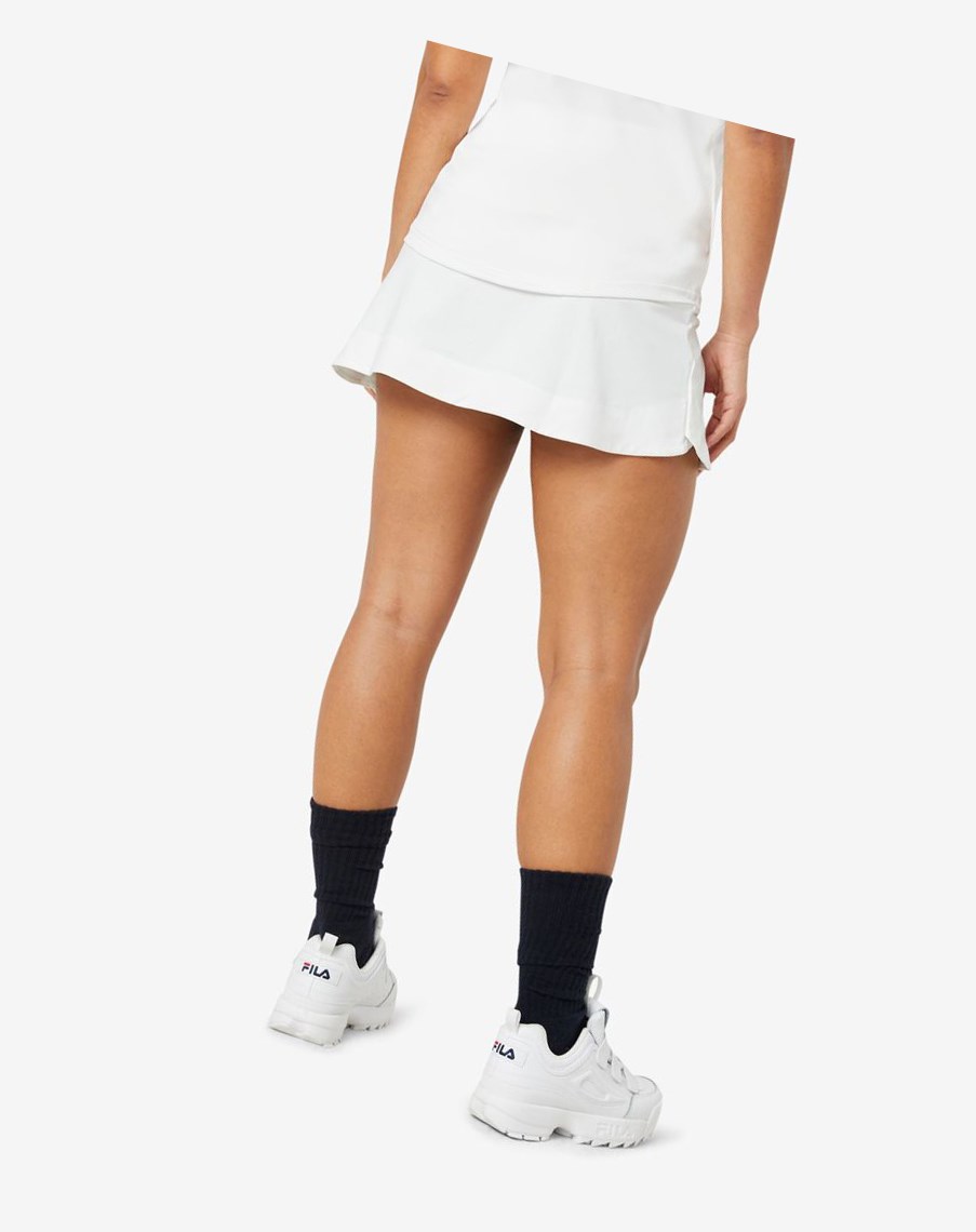 Fila Back Court A-line Skirt Blancas | 20XFVWCIG