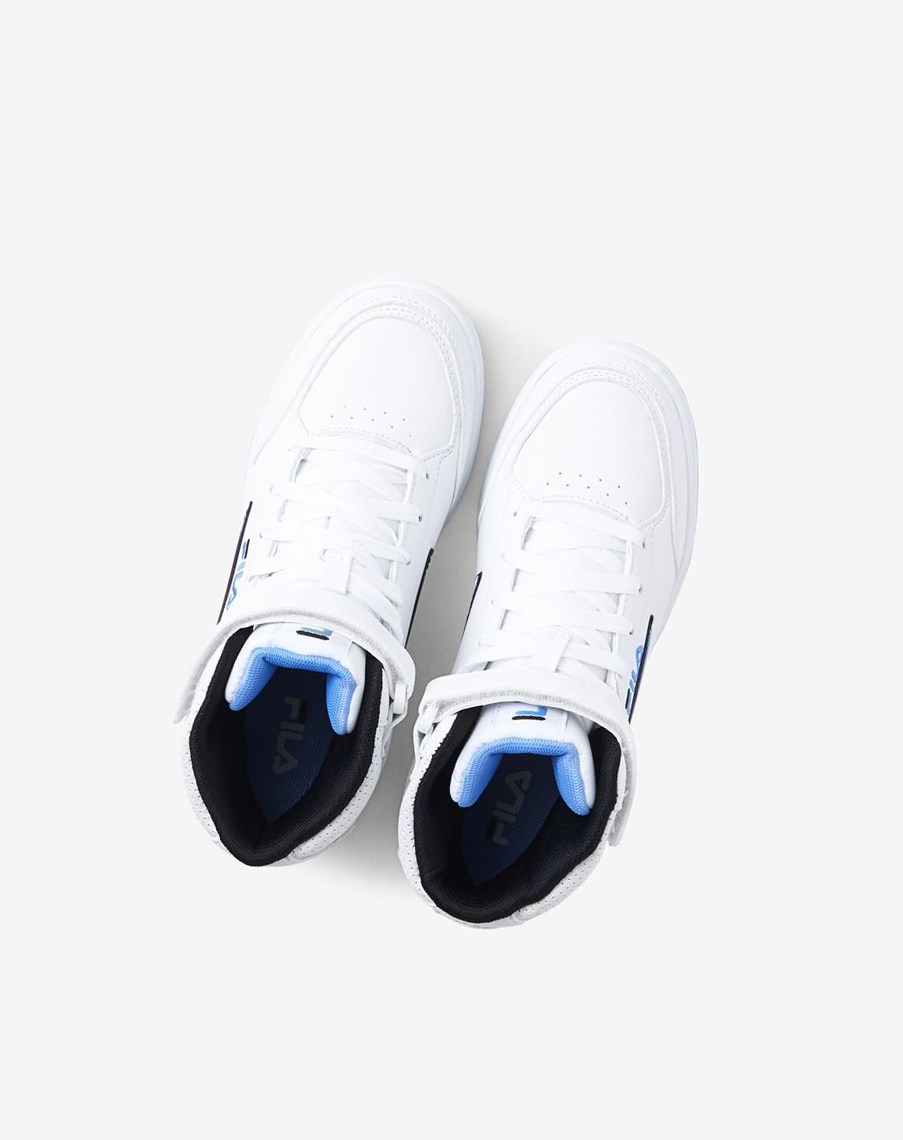 Fila Bbn 92 Mid Correa Tenis Shoes Blancas Azules Negras | 49XWJTMPZ