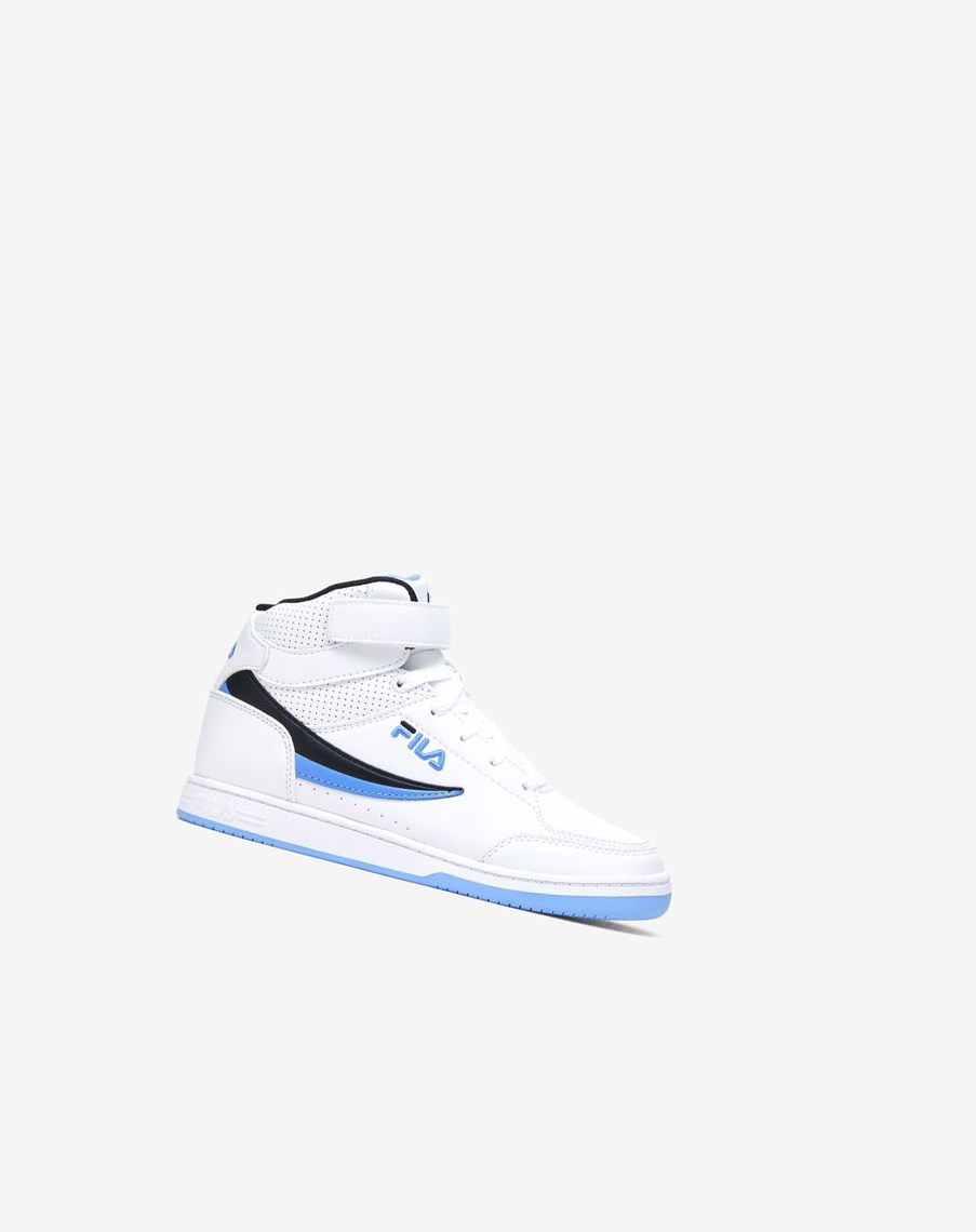 Fila Bbn 92 Mid Correa Tenis Shoes Blancas Azules Negras | 49XWJTMPZ