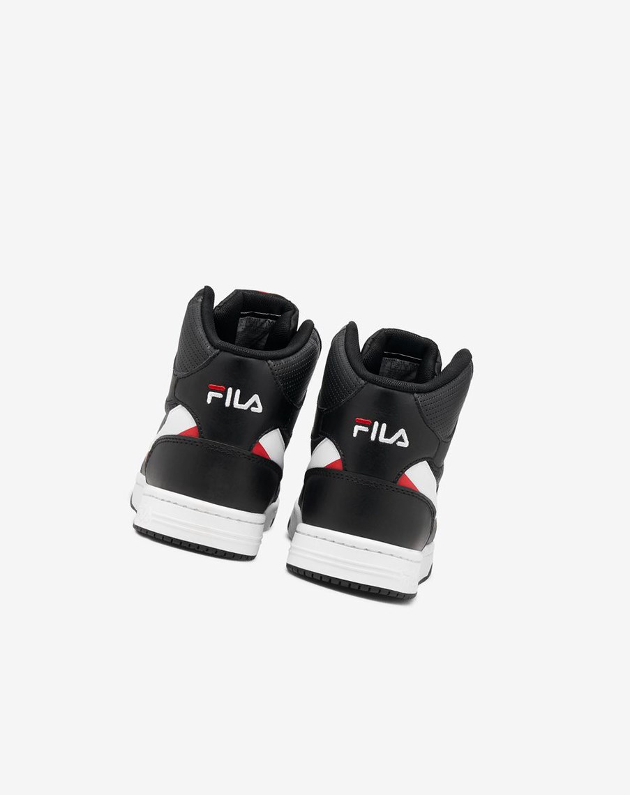 Fila Bbn 92 Mid Tenis Shoes Negras Blancas Rojas | 16MZQVACS