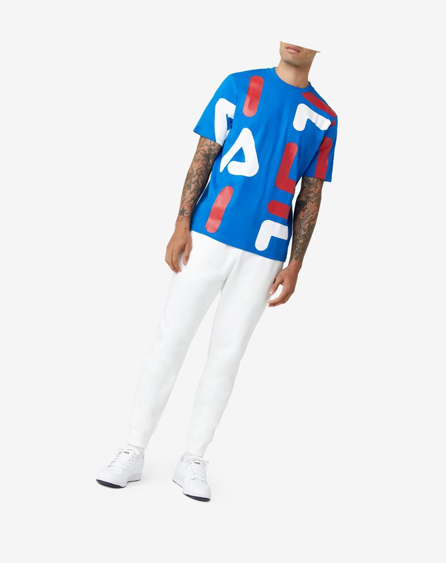 Fila Bennet Tee Azules Rojas Blancas | 05YEAFGPH