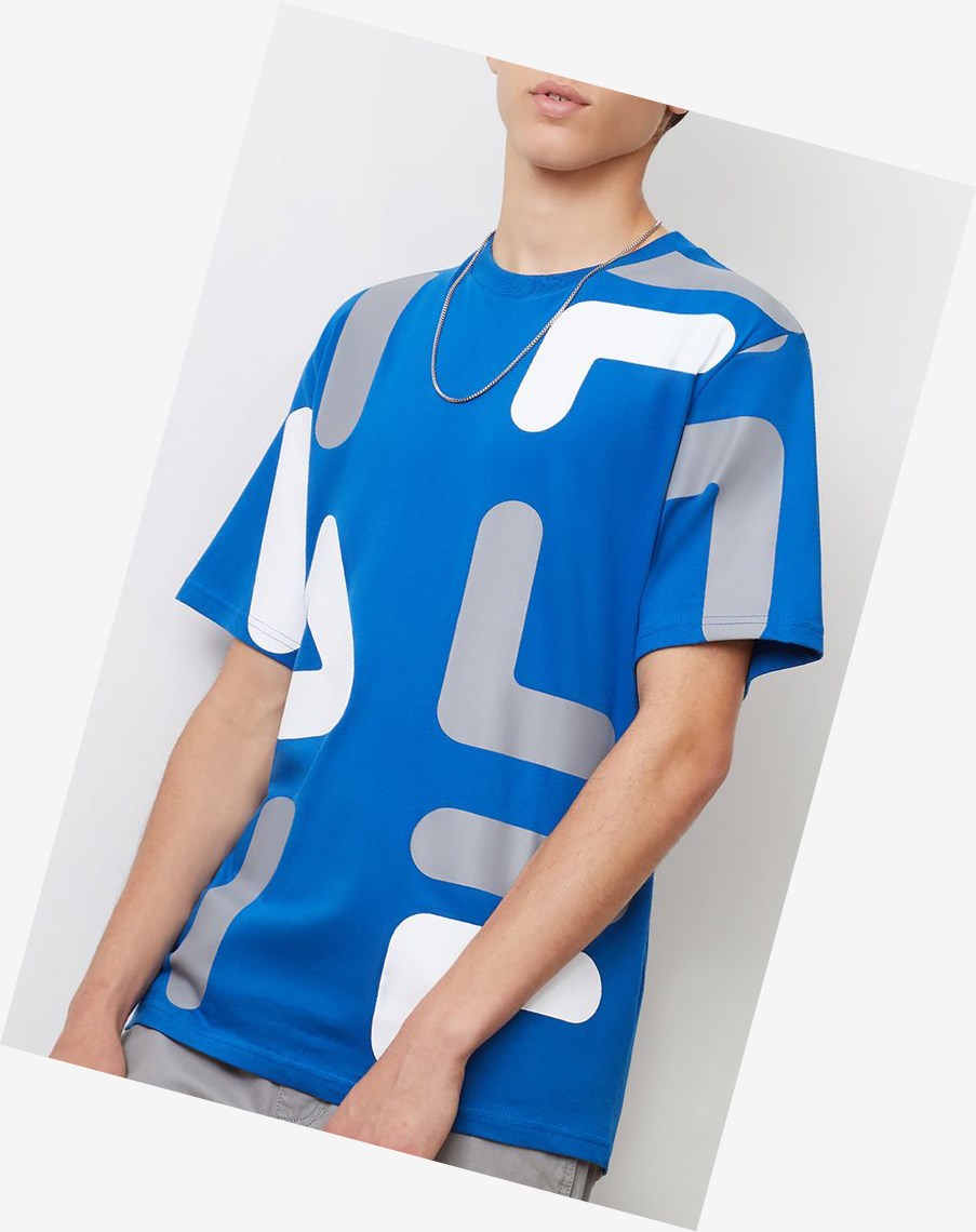 Fila Bennet Tee Bblu/Fgry/Wht | 10MQLFRBY