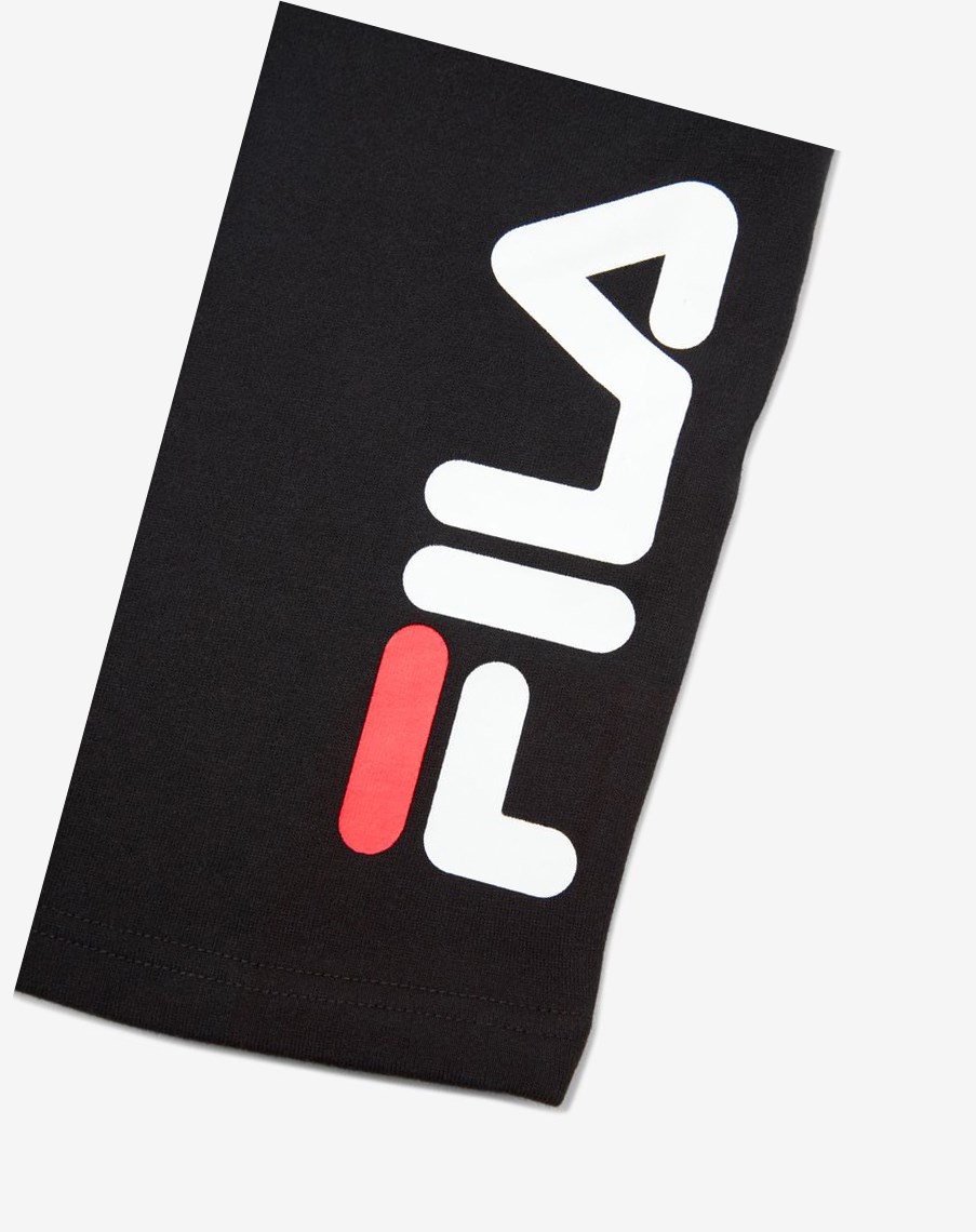 Fila Bono Corta Negras Blancas Rojas | 16XJZVKGH