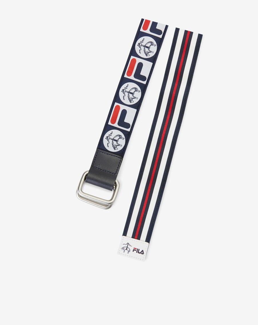 Fila Brooks Brothers X Fila Advantage Reversible Belt Azul Marino | 37XKFNGCO