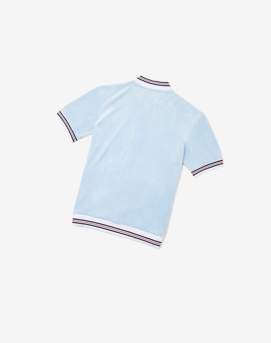 Fila Carezzi Velour Jacket Cblu/Wht/Cred | 78WIGXKLA