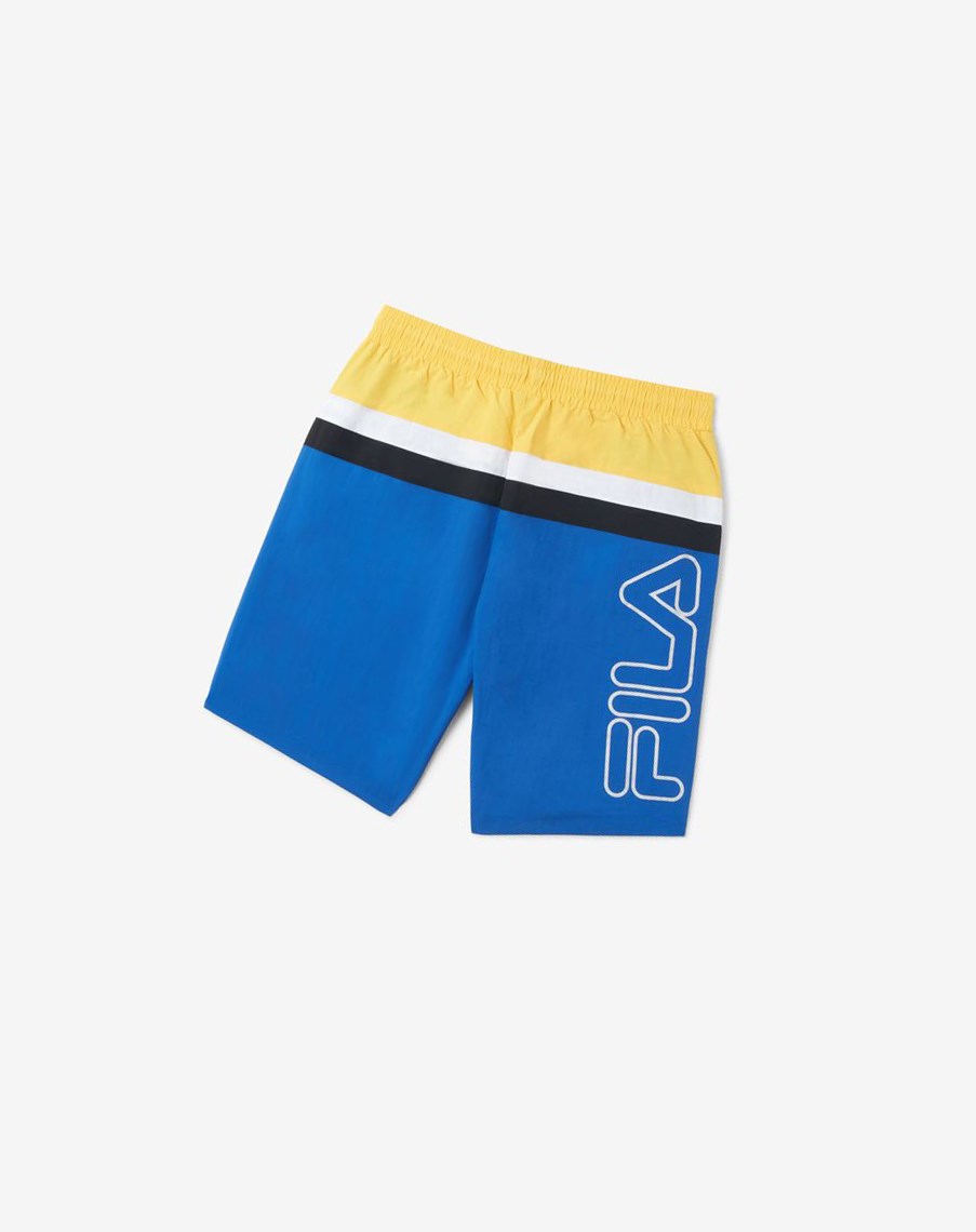 Fila Charlie Swim Corta Blancas Limón Azules | 60YUMADBK