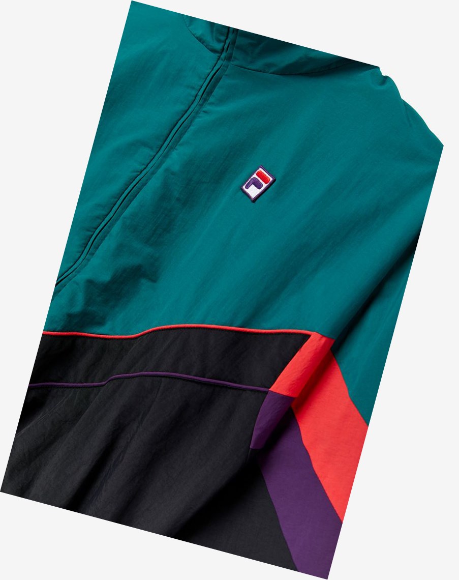 Fila Chiaki 2 Viento Jacket Negras Moradas | 54IBLZCAT