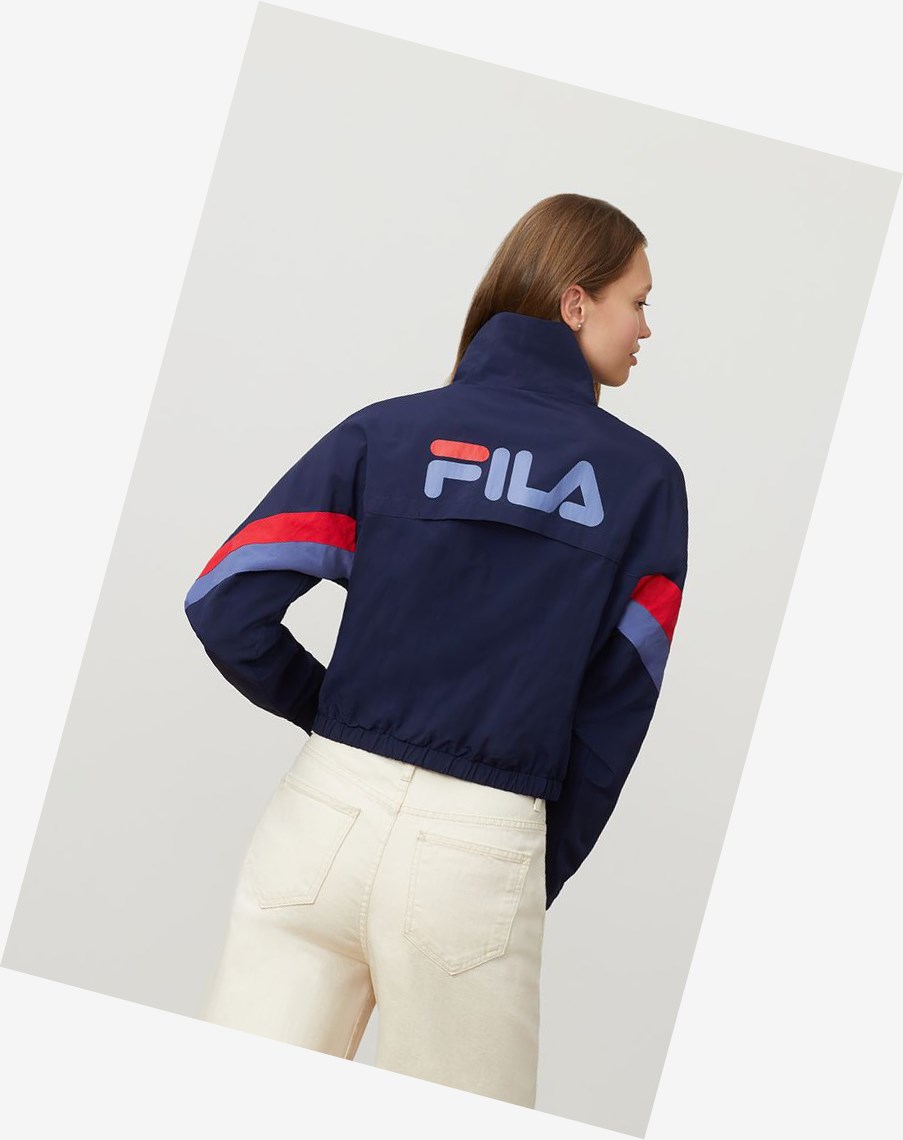 Fila Chiaki Viento Jacket Peac/Marl/Cred | 94NCBKWLO