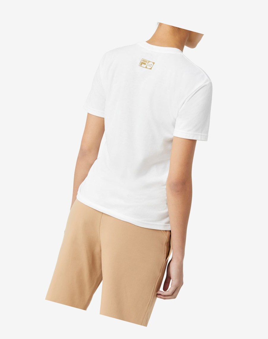 Fila Ciao Bella Tee Blancas | 64QIAJHWC