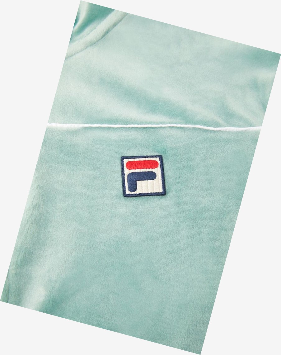 Fila Cisco Velour Jacket Gris Blancas | 17IKFAULQ