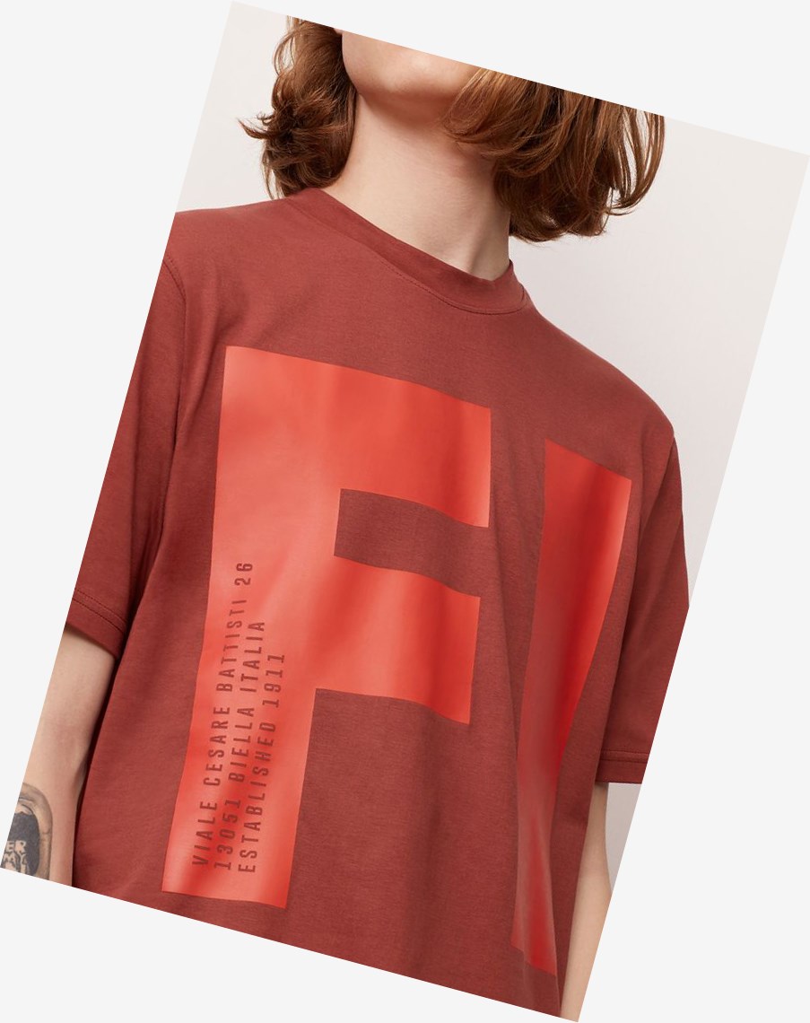 Fila Clark Tee Maho/Chili | 80QDWFVGL