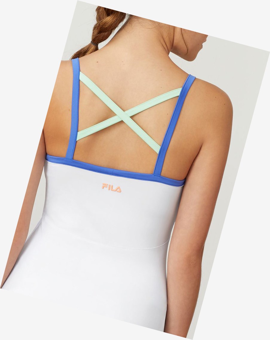 Fila Colorful Play Cami Tank Wht/Ampb/Grna | 12QZUTJLM