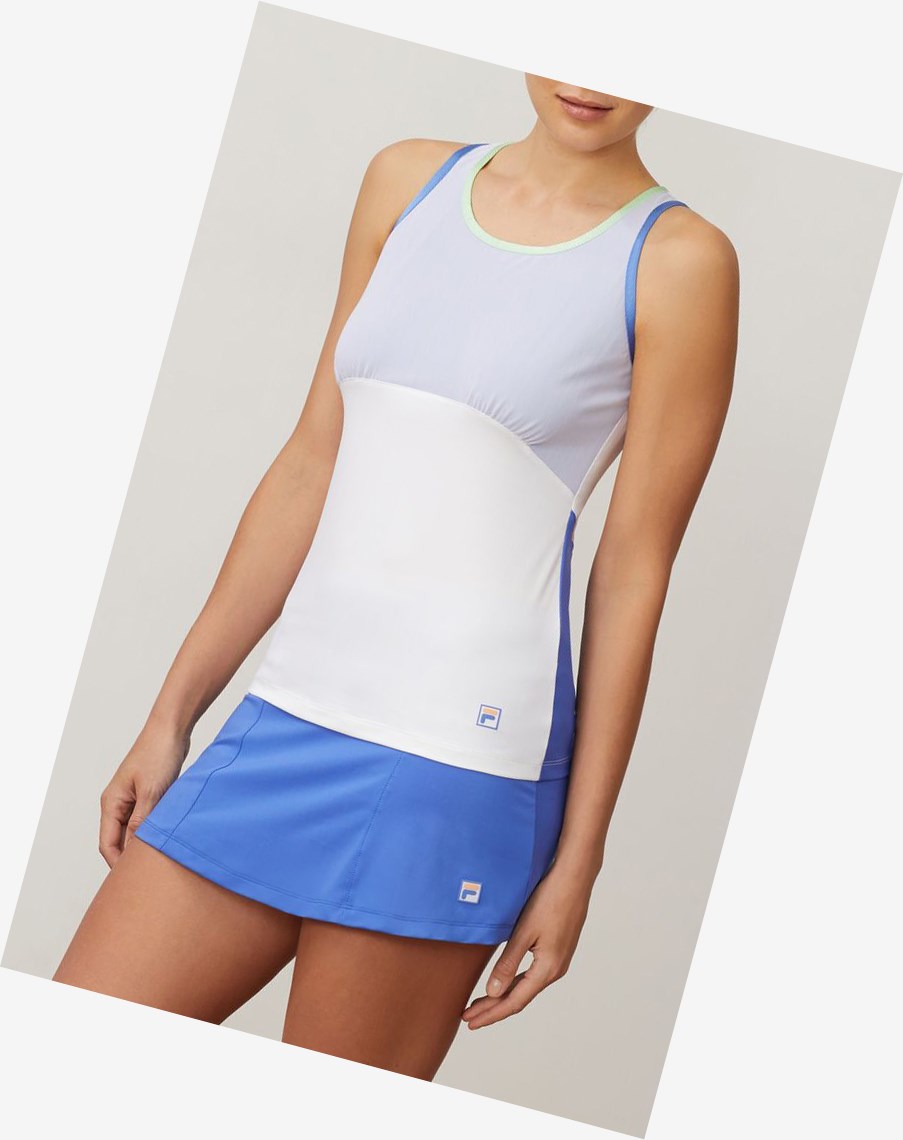 Fila Colorful Play Full Coverage Tank Wht/Ampb/Grna | 25PWMHKFJ
