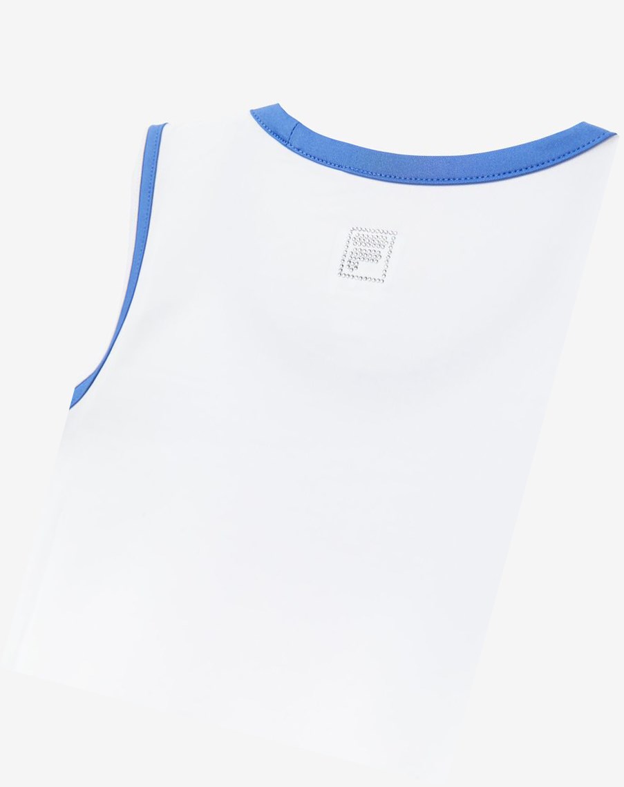 Fila Core Fullback Tank Blancas Azules | 16LHWTYGJ