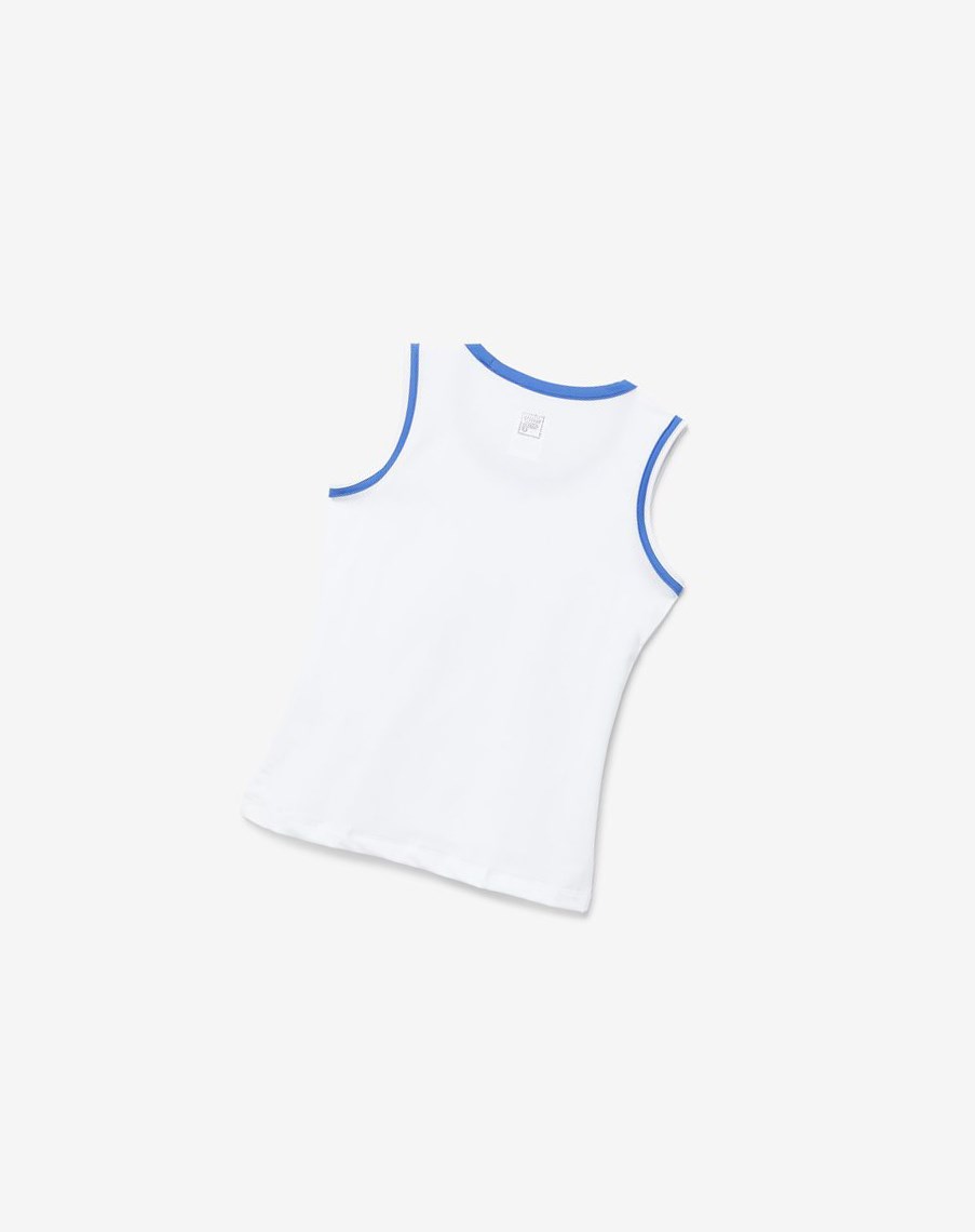 Fila Core Fullback Tank Blancas Azules | 16LHWTYGJ