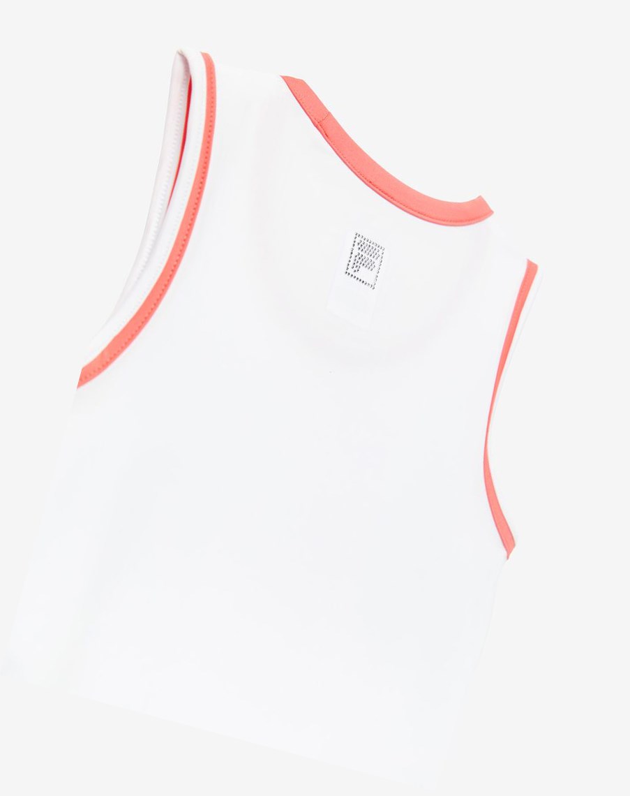 Fila Core Fullback Tank Blancas Coral | 74QBEIKRN