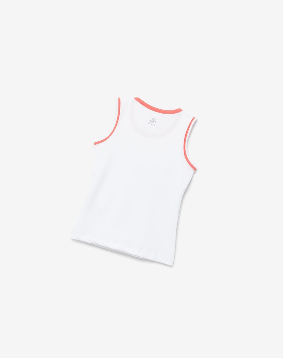 Fila Core Fullback Tank Blancas Coral | 74QBEIKRN