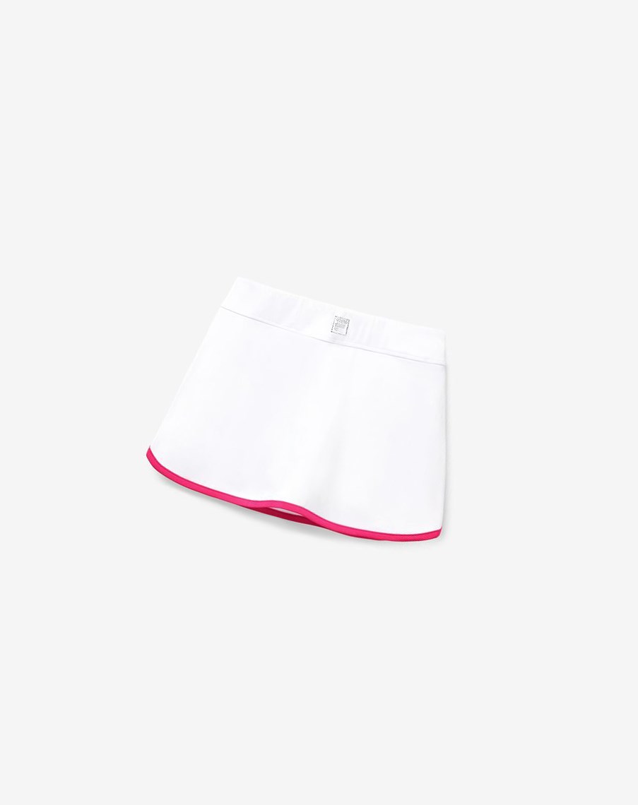 Fila Core Tenis Skirt Blancas Rosas | 81DPLFTQH