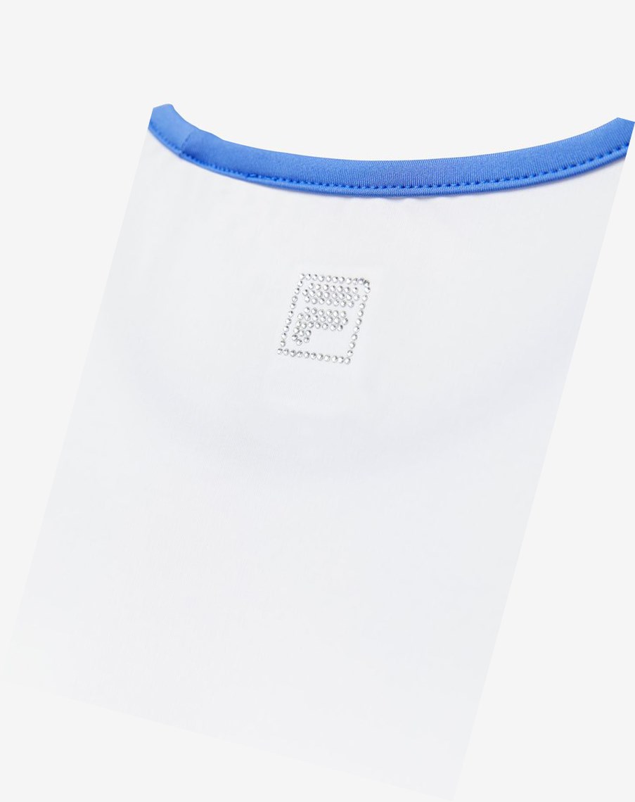 Fila Core Tenis Vestido Blancas Azules | 32KMBDCXW