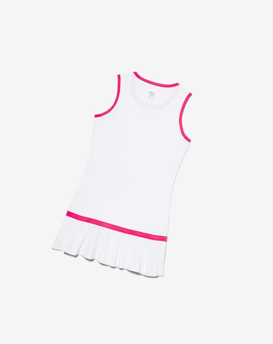 Fila Core Tenis Vestido Blancas Rosas | 96EJNKGMZ
