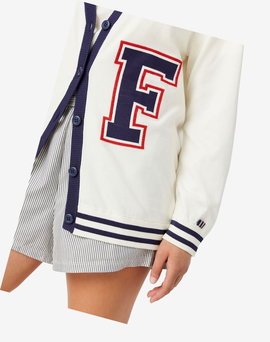 Fila Delfina Cardigan Blancas | 43CKNLBDF
