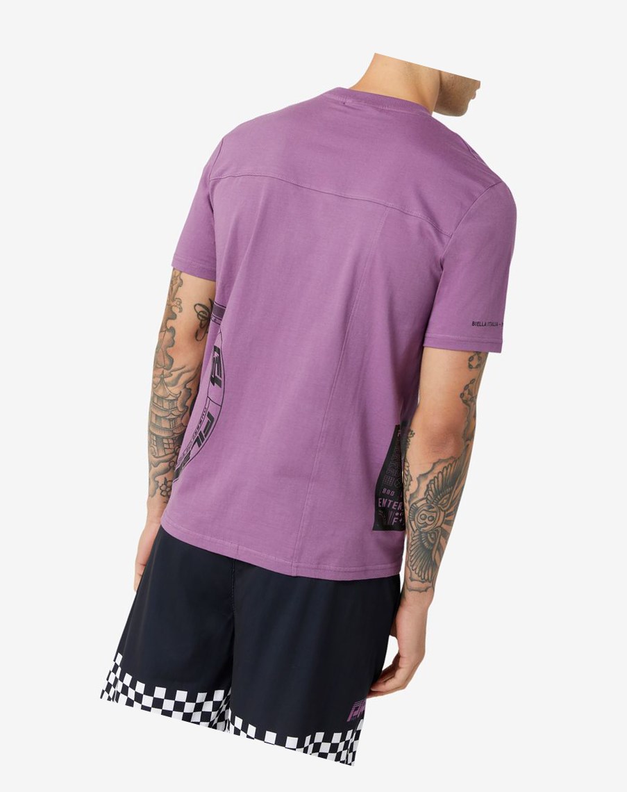 Fila Deltalife Estampadas Tee 558 Violet | 71BFZJNTA