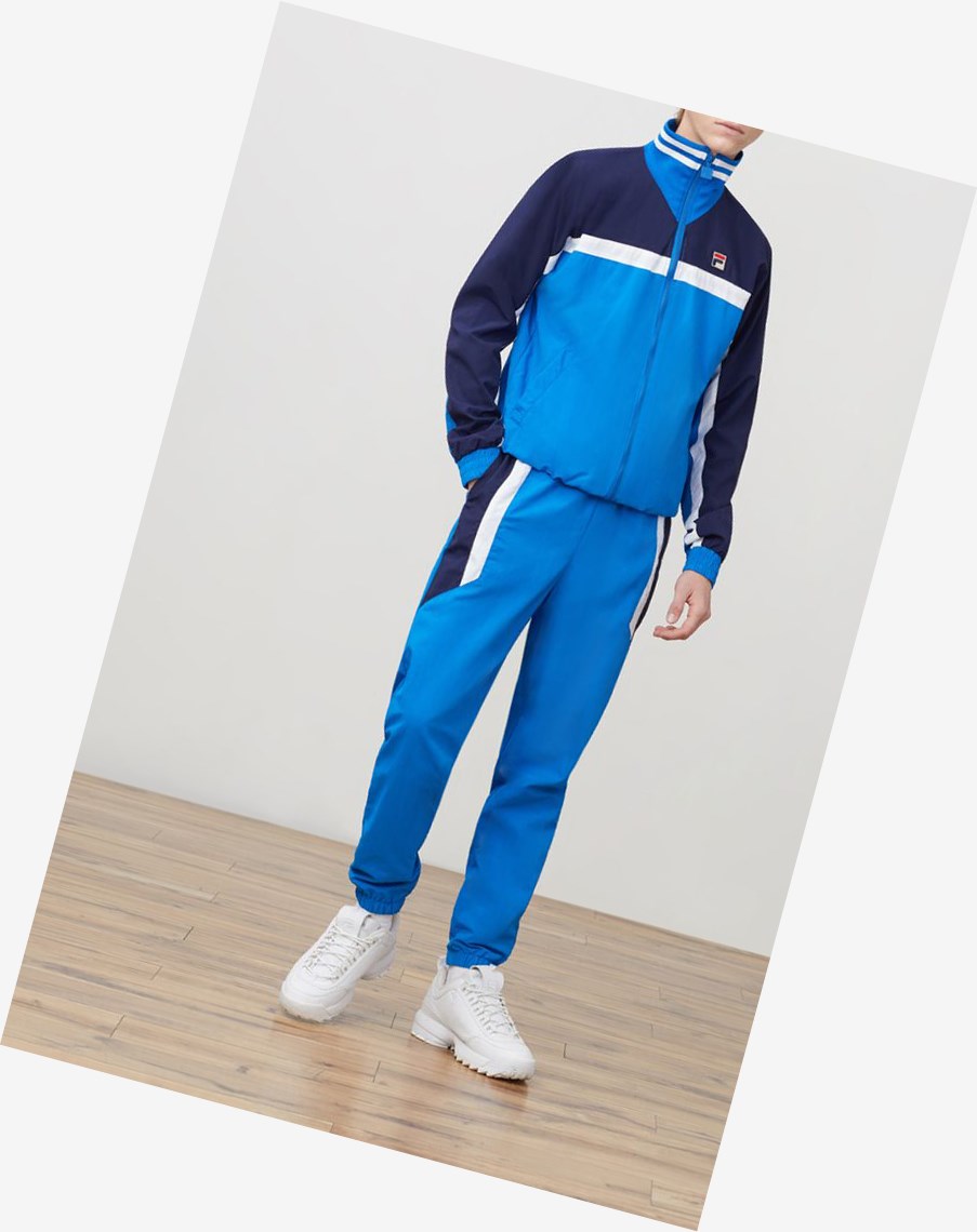 Fila Diego Pista Jacket Drblu/Peac/Wht | 10JREOAXC