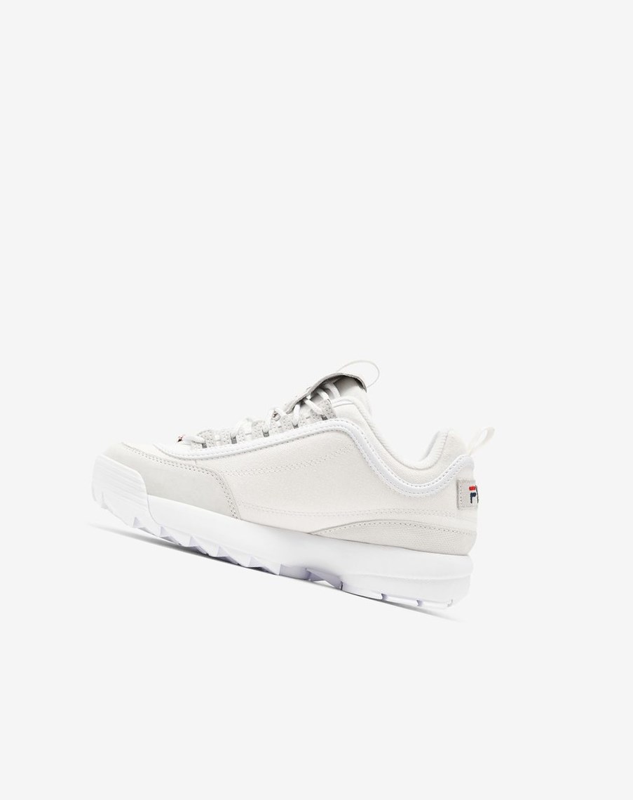Fila Disruptor 2 Lab Premium Fornido Sneakers Blancas Blancas Azul Marino | 34DUCTGFY