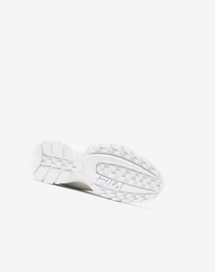 Fila Disruptor 2 Lab Premium Fornido Sneakers Blancas Blancas Azul Marino | 34DUCTGFY