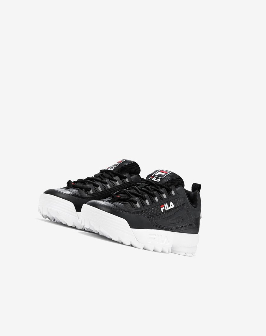 Fila Disruptor 2 No-sew Sneakers Blk/Fred/Wht | 32CLPIUFD