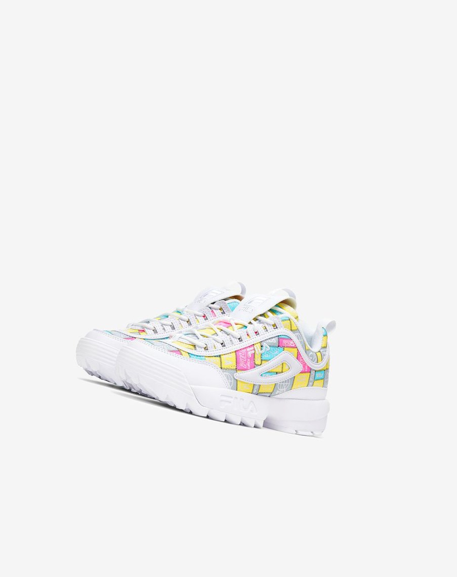 Fila Disruptor 2 Patchwork Sneakers Blancas | 28PNSGTRJ