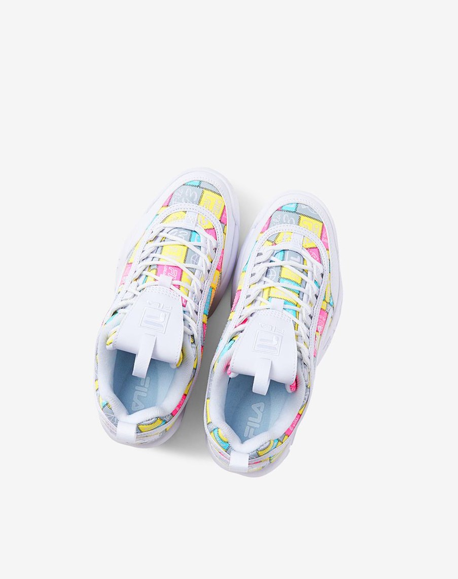 Fila Disruptor 2 Patchwork Sneakers Blancas | 28PNSGTRJ